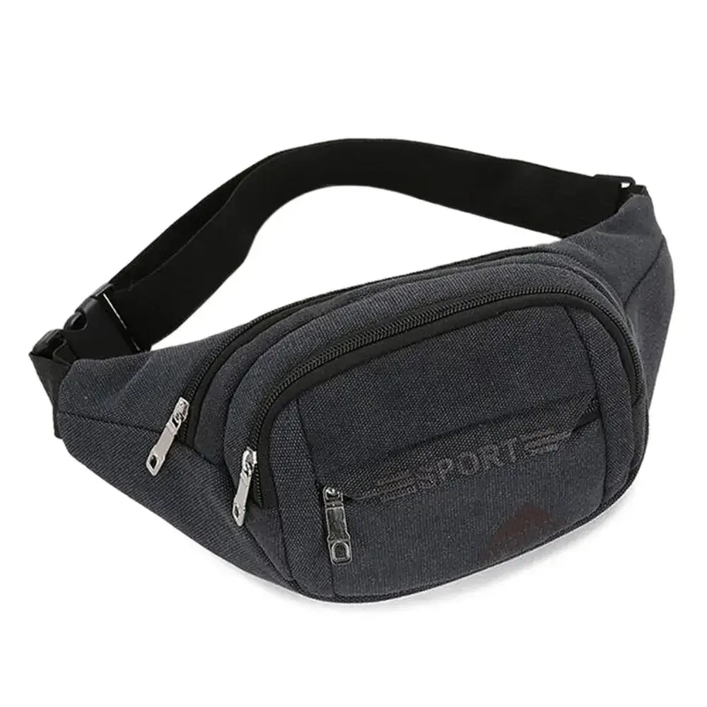 sac banane imperméable de style coréen pour hommes et femmes, sacs en toile de grande capacité, sacs de sport en plein air, poudres de banane, gels