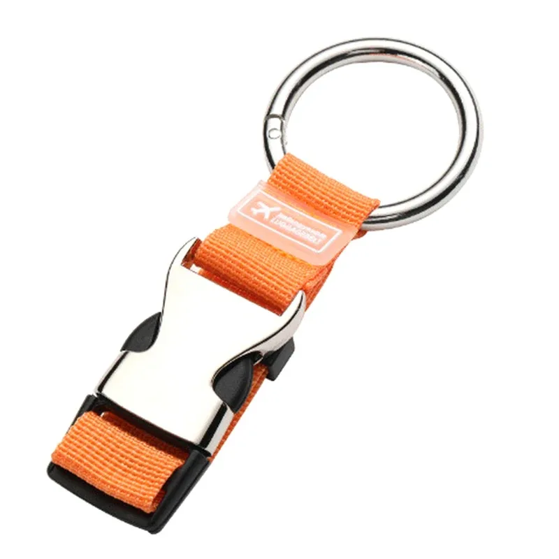 sangle en nylon réglable 1 pièce pour valises ; ceinture à bagages avec clip à ressort en métal pour sacs à main