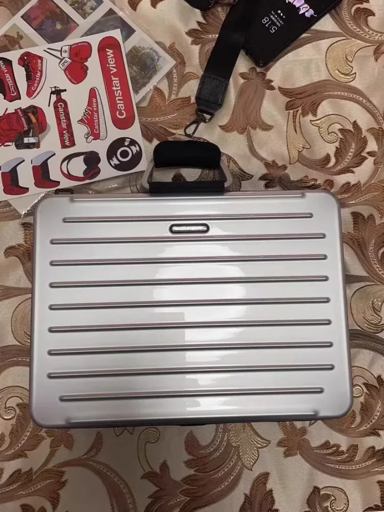 sac à bandoulière professionnel étanche à coque rigide pour macbook pro/air et ipad pro |   étui antichoc pour ordinateur portable avec pochette pour tablette