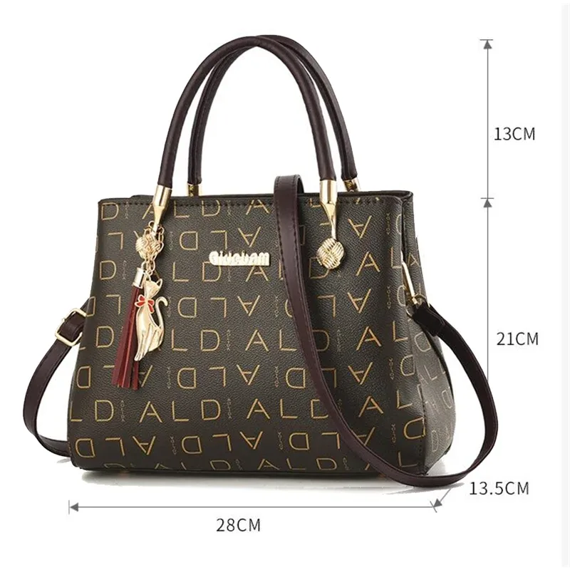 sac à main fourre-tout pour femme, sacoche en bandoulière en cuir pu, pochette décontractée de voyage, besace à épaule, accessoire de luxe à grande capacité
