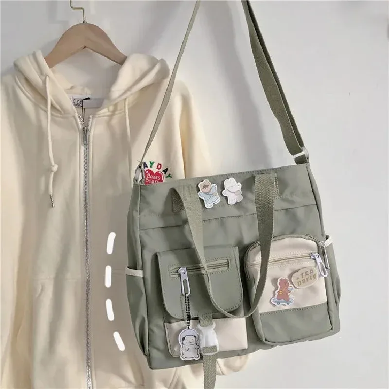 sacs à main en toile imperméable pour femmes, sac à bandoulière en nylon pour dames, sacoche oxford, fourre-tout pour livres, sacoches pour filles