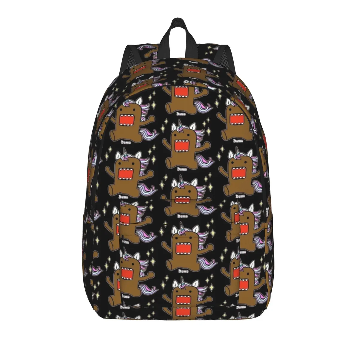 sac à dos meme domo kun pour adolescents, durable, pour étudiants, randonnée, voyage, sac à dos de jour avec motif de poupée anime, pour hommes et femmes, sacs en toile pour ordinateur portable