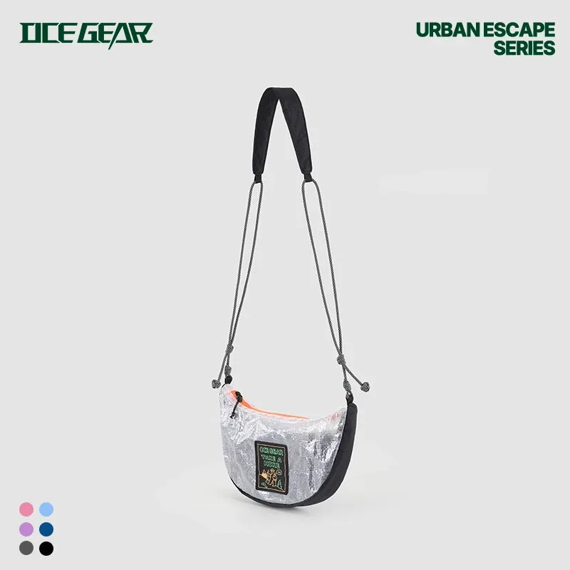 sac à bandoulière en maille ecopak tech, ultraléger 120g, sac demi-lune, imperméable 70psi, sac à bandoulière pour la randonnée et le camping, pour hommes et femmes