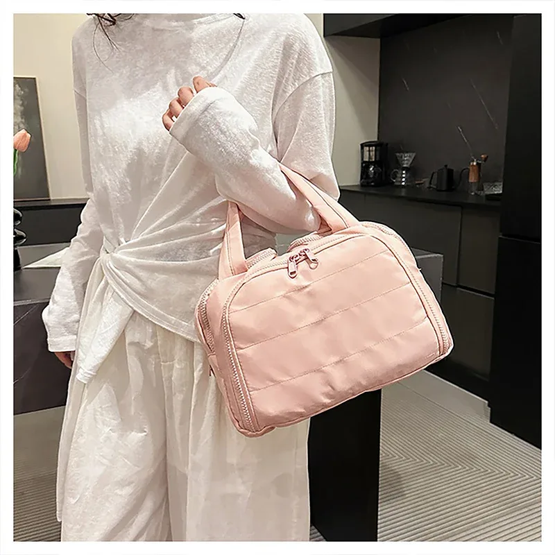 sac de voyage de grande capacité pour cosmétiques, pochette de maquillage étanche, sac à main pour femme, multi-poches, sac de rangement pour articles de toilette de salle de bain