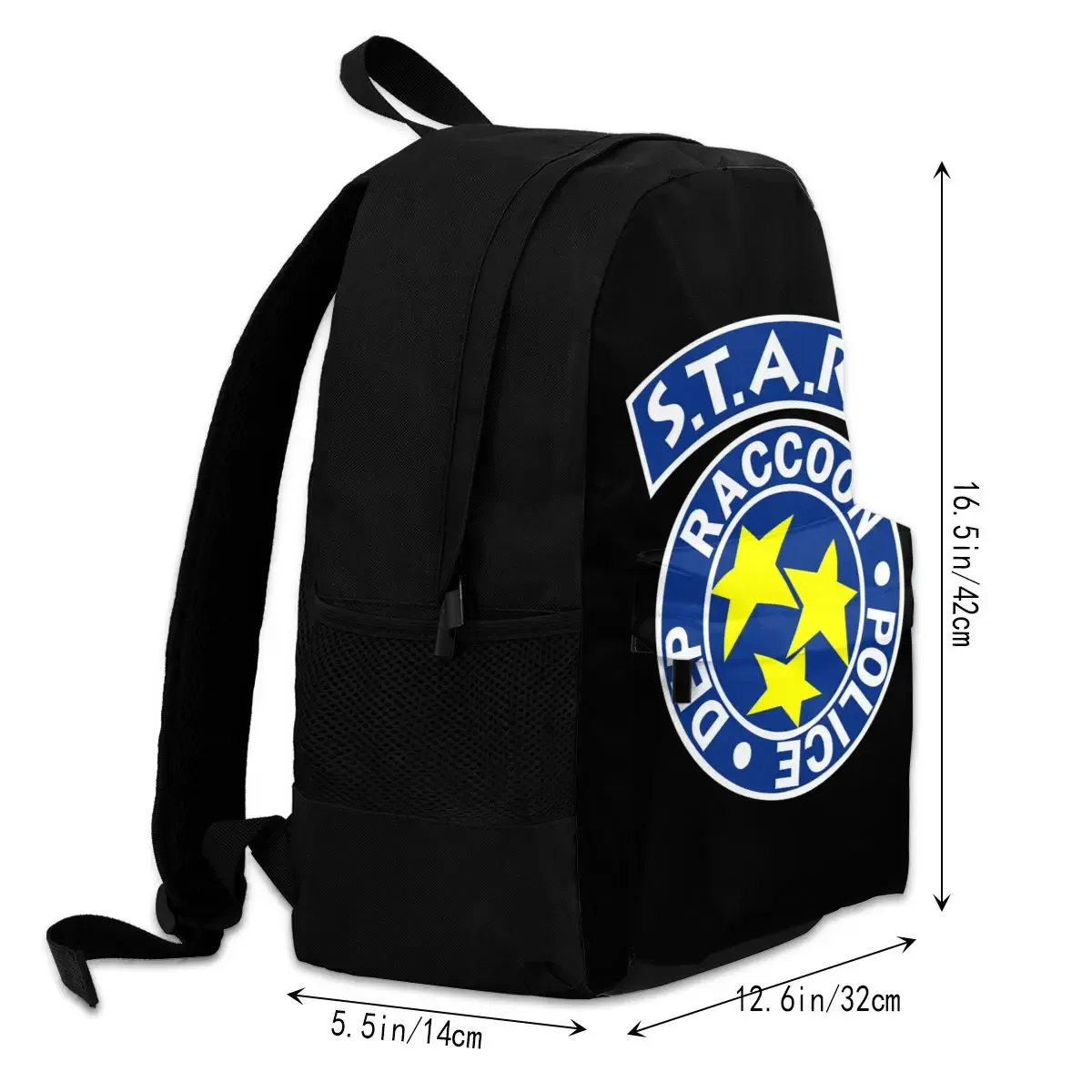 sac à dos de grande capacité, avec logo étoiles, raton laveur, ville, police, mal, voyage, natation, sport, école, sport