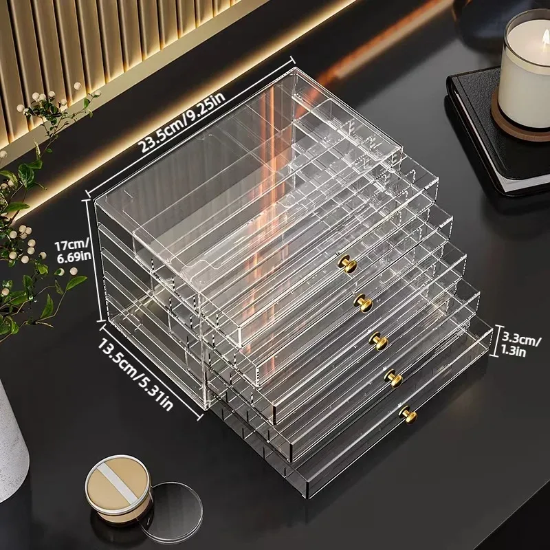 boîte de rangement pour bijoux sur le thème des animaux de compagnie, style tiroir, 25 compartiments, 3 couches, haute dureté, boîte organisateur de bijoux de luxe
