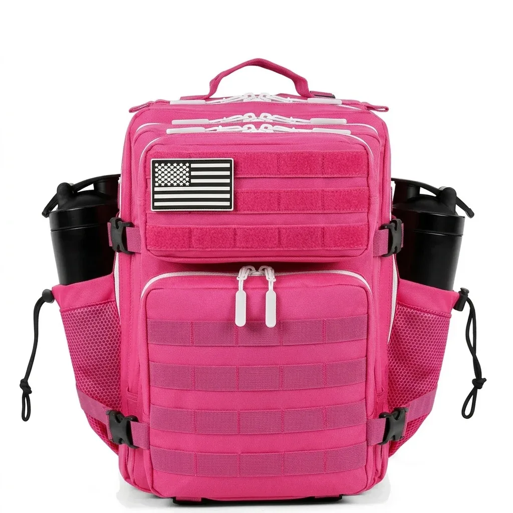 Sac à dos tactique 25L pour femmes voyage en plein air randonnée Bug Out sac week-end exercice athlétisme sac à dos de gymnastique avec double porte-gobelet