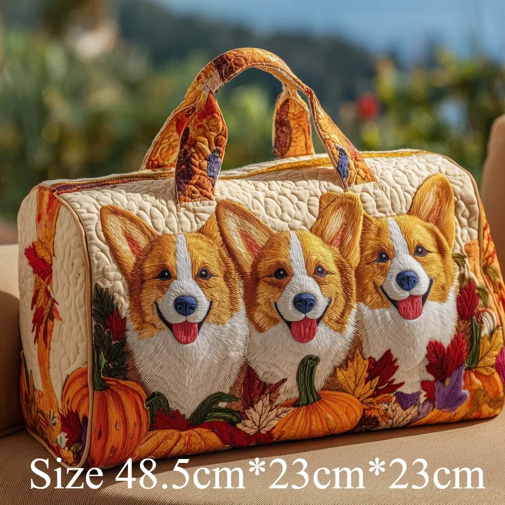 sacs de voyage pour chien matelassés imprimés en 3d, sacs de voyage pour animaux de compagnie artistiques, durables, pour le week-end, la salle de sport, le yoga, design unique pour teckel, corgi, bouledogue français