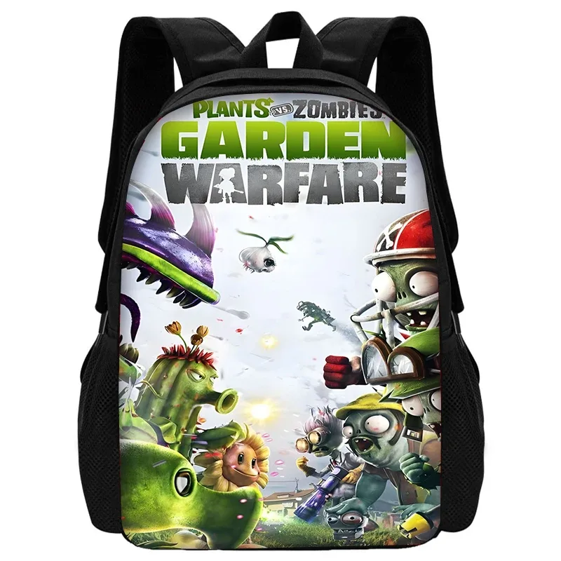 jeu chaud pour enfants pour p-plantes vs z-zombiess, sac à dos d'école avec sacs à déjeuner, sacs à crayons, sacs d'école pour garçons et filles, meilleur cadeau