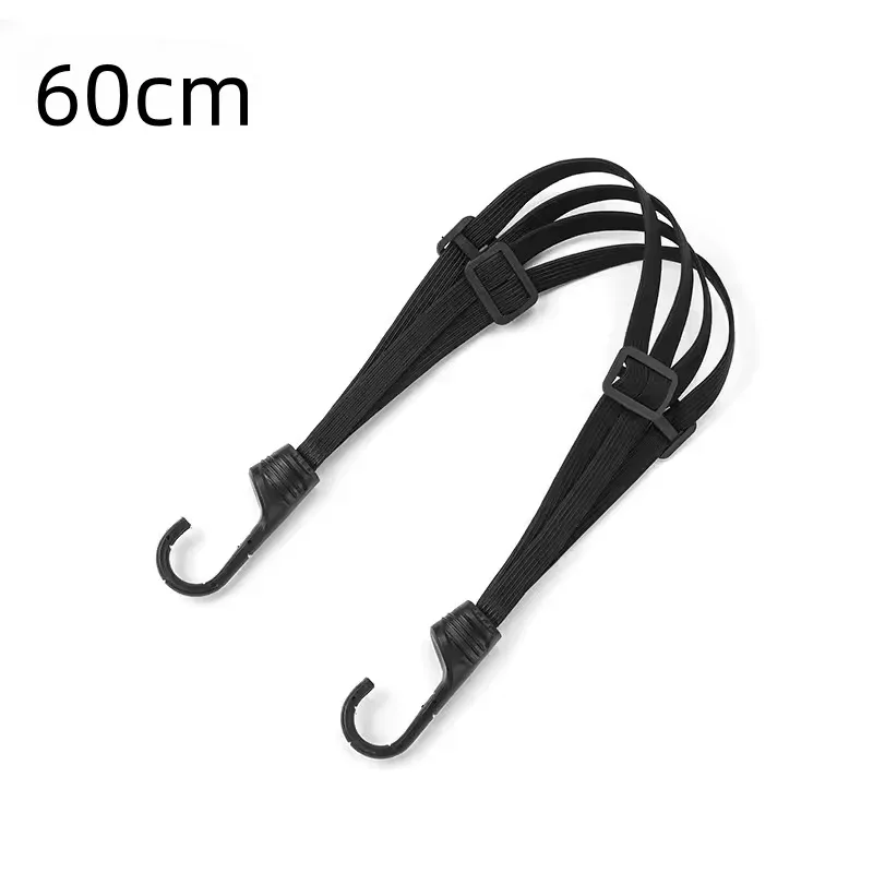 sangle de bagages universelle pour moto de 60 cm, corde élastique à boucle pour casque et équipement, filet de protection rétractable haute résistance
