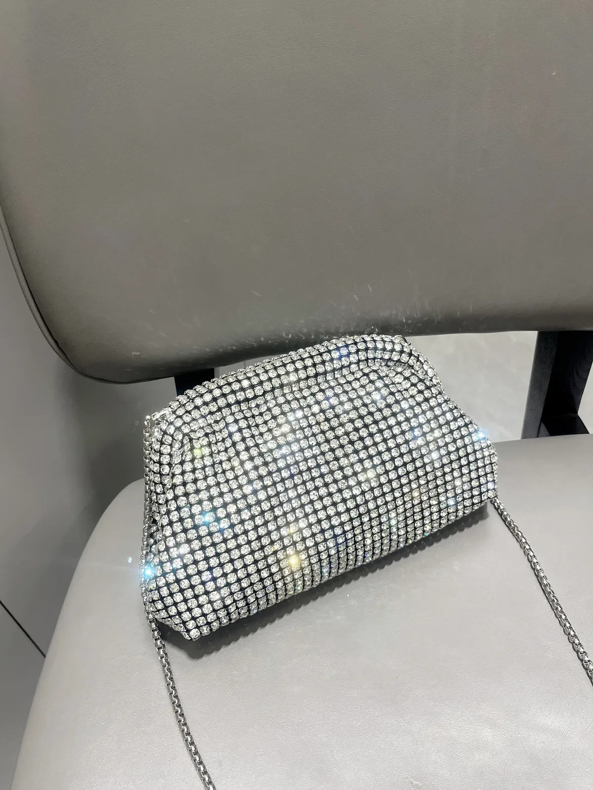 pochette de luxe en strass pour femmes, sac à poignée, sac à bandoulière, sac de soirée, sac de banquet