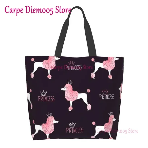 sac fourre-tout grande capacité pour femme, sac à provisions pour femme, sac à pois violets, sac à provisions pour femme