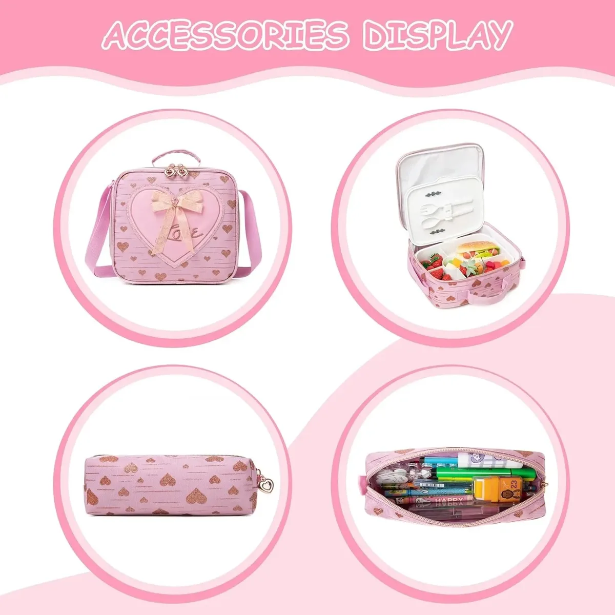 sac à dos à roulettes avec ruban nœud papillon pour enfants, sacs à dos mignons pour filles, sac à roulettes pour élèves du primaire