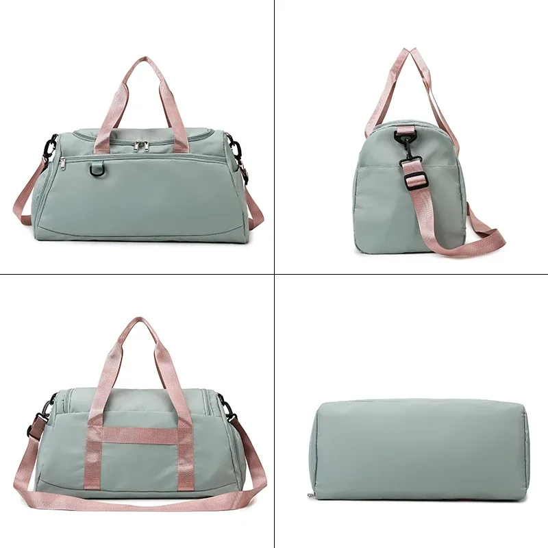 sac de sport pour hommes, sac de sport pour femmes, sac sec et humide, sac à main, sangle d'épaule de natation, sac d'entraînement physique du week-end, logo personnalisé imprimé nom