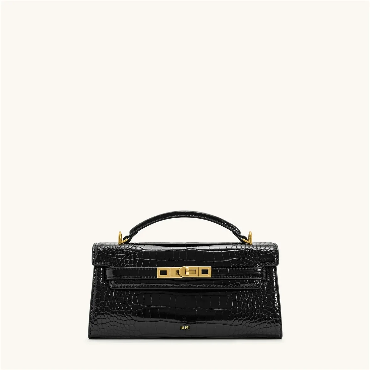 sac à main de luxe en cuir et tissé avec boucle métallique vintage, poignée courte élégante, sac fourre-tout élégant pour femme pour les soirées et l'usage quotidien