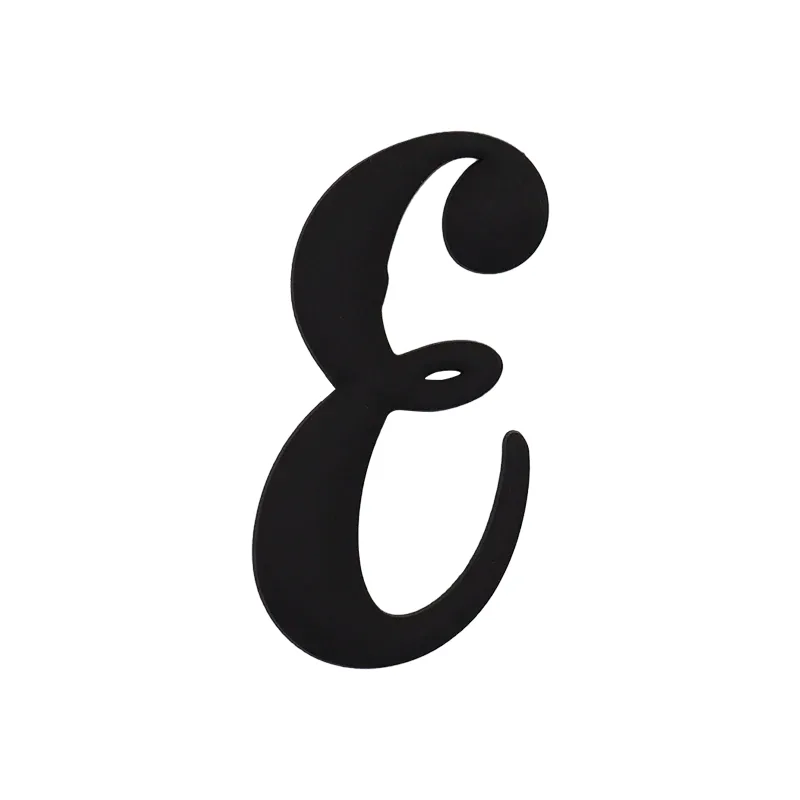 1 pièce breloque de sac à lettres noires, accessoires de mode, breloques de lettres de style latine pour sacs de plage, breloques a-z pour sacs fourre-tout