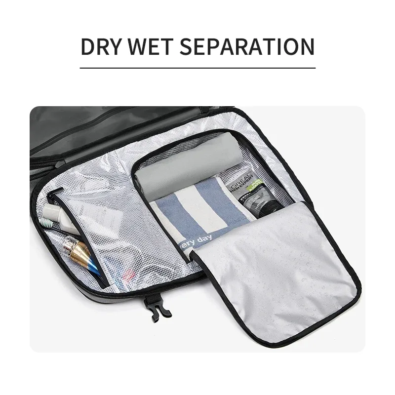 sac à dos de voyage pour hommes, sac à dos à compression sous vide pour ordinateur portable de 17 pouces, sac à dos d'affaires de grande capacité, sac à dos d'école extensible pour randonnée