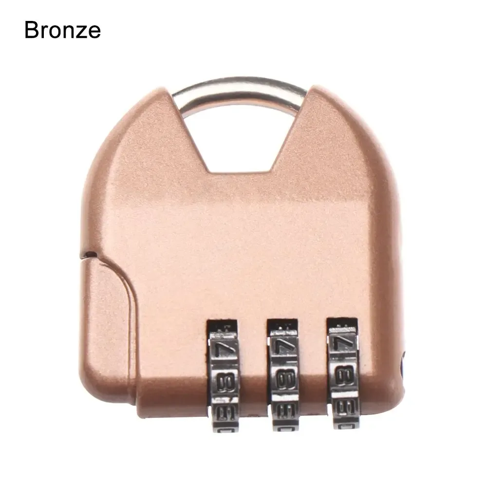 cadenas de sécurité avec code à 3 chiffres et mot de passe, coffre-fort de voyage pour bagages de salle de sport