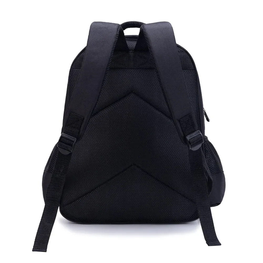 sac dos polyester twilight personnages imprimés pochette mesh latérale poche fendue ceinture air enfant adolescents usage école jour
