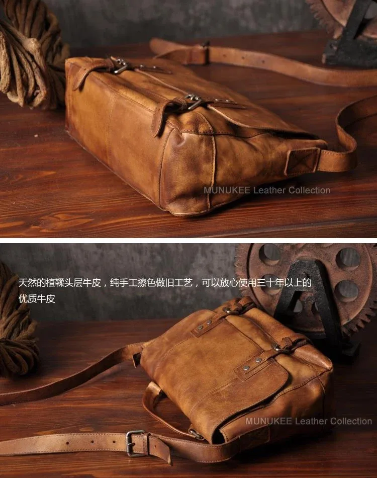 sac messager vintage en cuir véritable pour homme, sac à bandoulière en cuir pour homme, sac bandoulière masculin, sac de loisirs, sac à main, marron gris