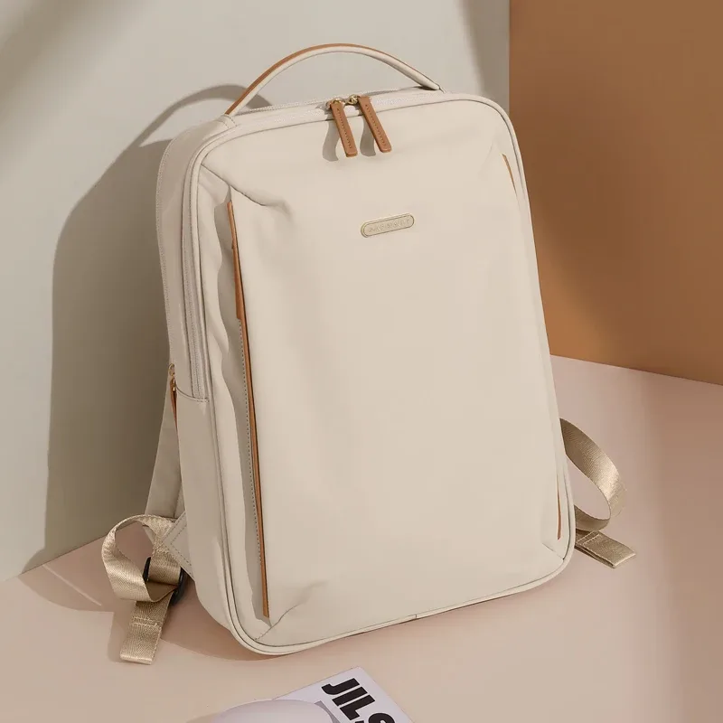 golf-sac à dos mince pour ordinateur portable pour femme, sac à dos élégant avec 2 armements informatiques, sac à dos de travail léger pour femme, 15 pouces, 16 pouces
