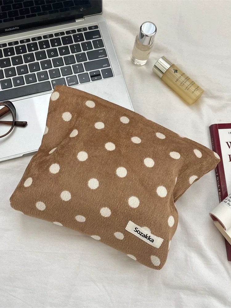 sac à cosmétiques décontracté, organisateur de maquillage, organisateur de voyage, pochettes, sac à maquillage à motif ondulé rétro, trousse de toilette de voyage pour femmes