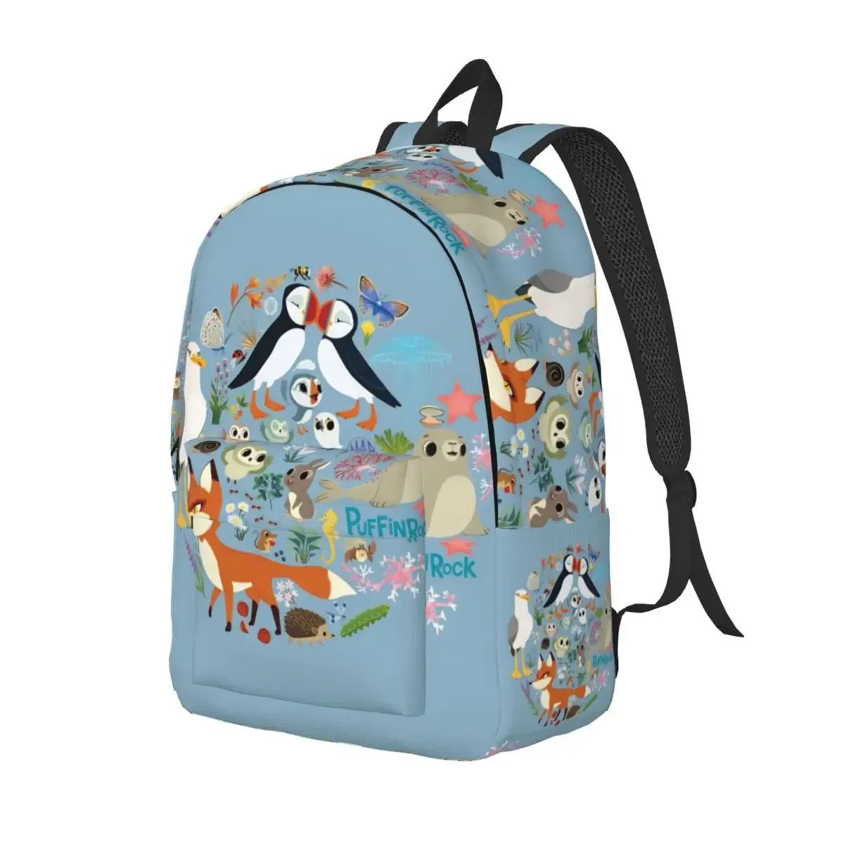 puffin rock oona baba cool sac à dos léger lycée travail dessin animé tv aquarelle sac à dos hommes femmes collège sac à bandoulière