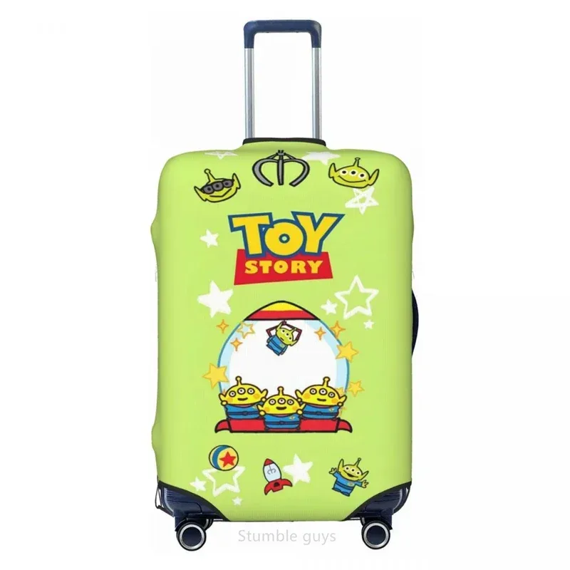 housse de protection durable pour bagages de voyage, motif jouets, compatible avec les bagages de 18 à 32 pouces, en tissu élastique, anti-poussière, lavable, anti-rayures