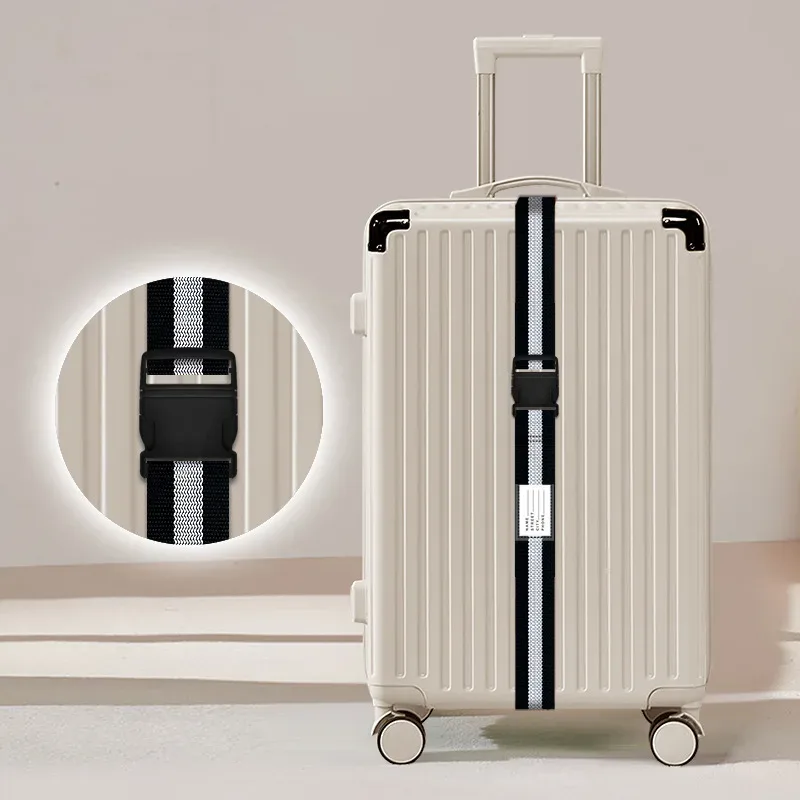 sangle de bagage épaissie avec cadenas à combinaison, anti-explosion et résistante à l'usure, pour accessoires de valise de voyage d'affaires