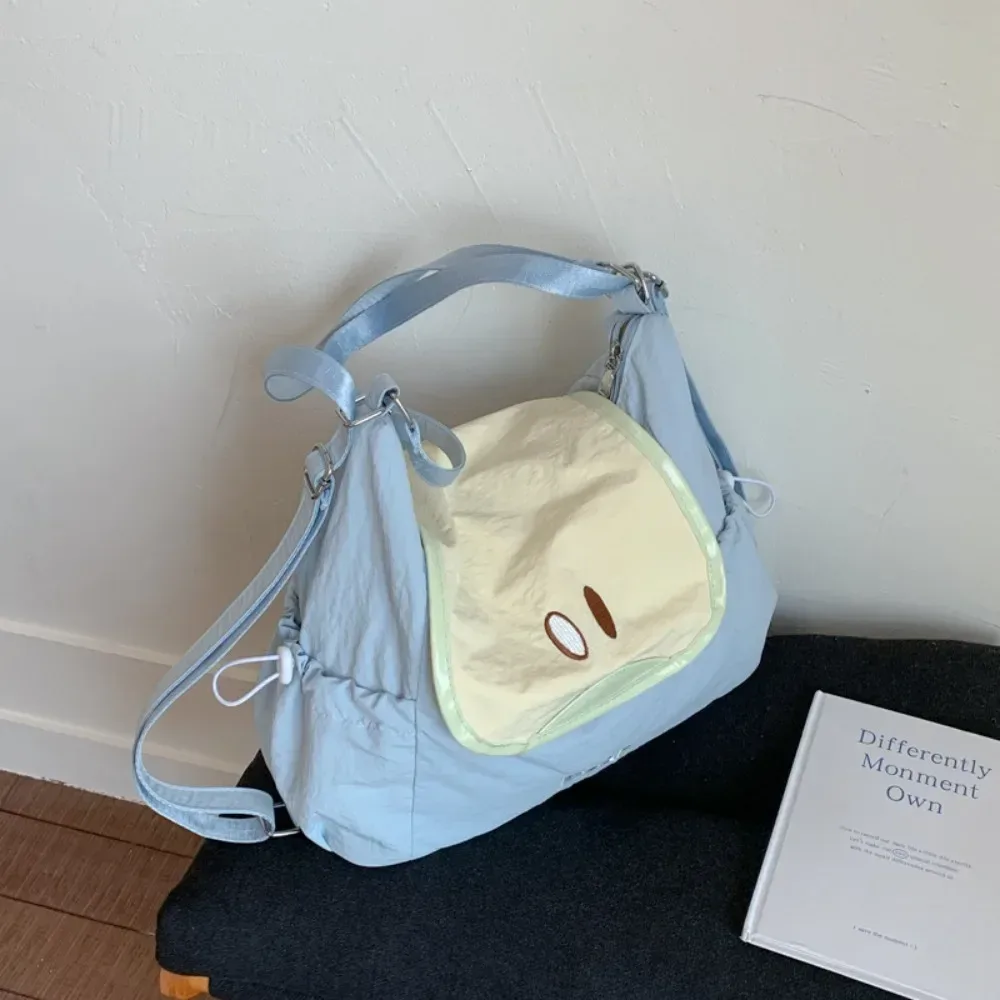 sac à dos en nylon couleur dopamine, mignon, fruits, style coréen, grande capacité, sac messager en tissu, sac de livre léger créatif, voyage