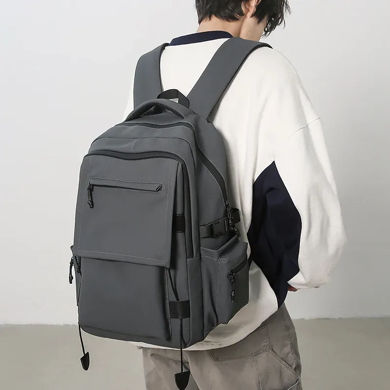 sac à dos de grande capacité pour hommes, pour les déplacements, simple, décontracté, élégant, business, pochette pour ordinateur portable, sacs multi-poches de très grande taille