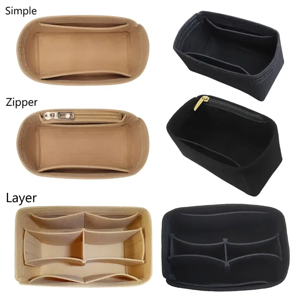 organisateur de sac à main en feutre, insert de sac, support de rangement, doublure de sac, sac interne portable pour lv nice nano/mini/bb
