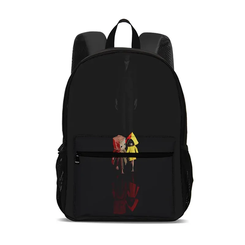 sac à dos little nightmares, sac pour ordinateur de grande capacité, léger, imprimé de dessins animés, nouveau style scolaire pour les étudiants et les étudiantes