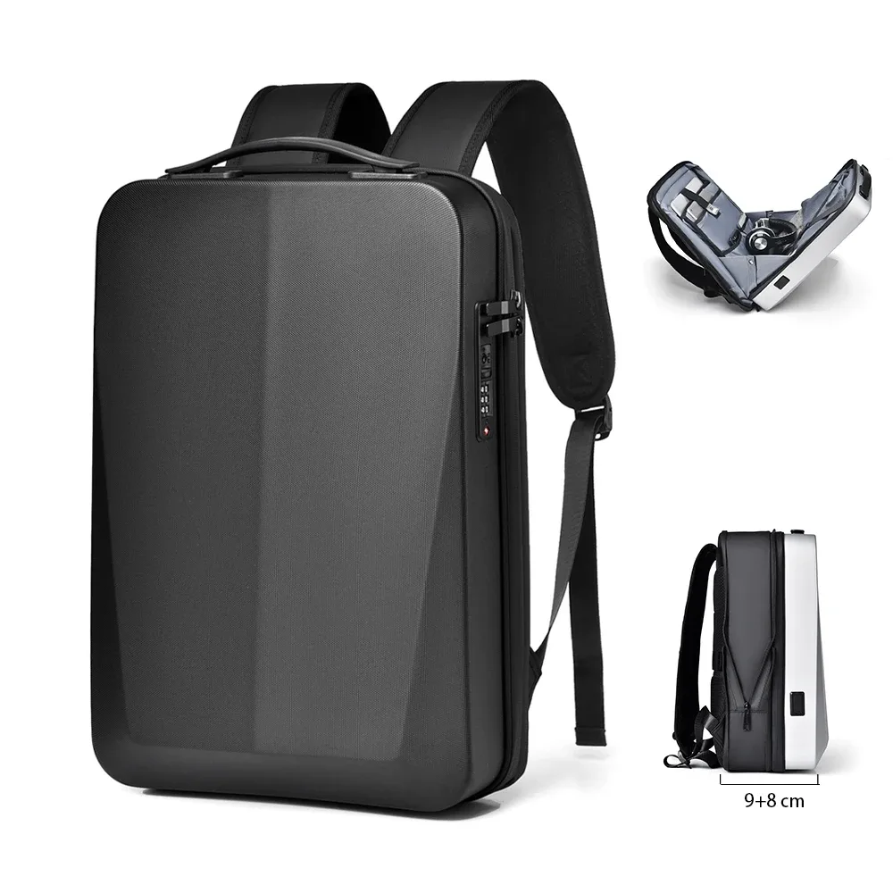 sac à dos étanche pour ordinateur portable pour homme, sac de jeu à coque rigide extensible, antivol tsa, charge usb, sacs de voyage d'affaires, 17 pouces