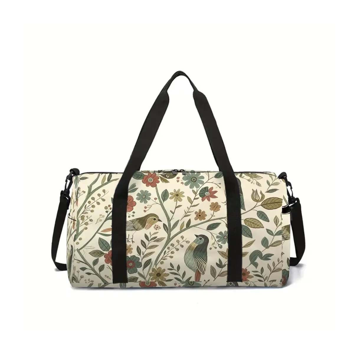 sac de voyage scolaire à motif d'oiseaux et de chats, grande capacité, sac à bagages plat 2d, dessin animé, meilleur cadeau pour garçons et filles, style tendance