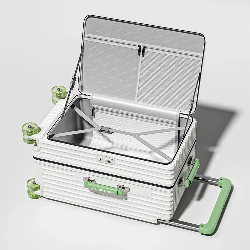 muxing – bagage à roulettes large, ouverture frontale, multifonctionnel pour femmes, petite boîte d'embarquement légère de 20 pouces, valise pour hommes de 24 pouces