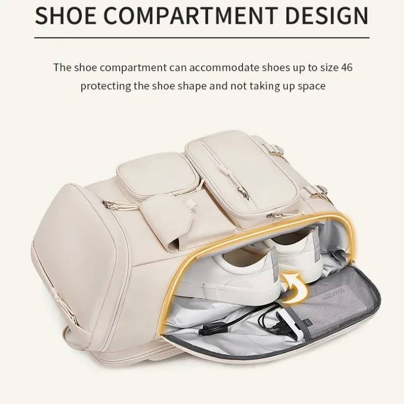 sac à dos de voyage décontracté pour femmes et hommes, grande capacité, sac à dos d'affaires avec port usb, sac de randonnée imperméable, sac à dos de montagne pour l'extérieur
