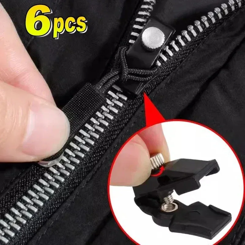 kit de réparation de fermeture éclair instantanée, 2 à 6 pièces, fixation de fermeture éclair de remplacement, dents coulissantes, tête de fermeture éclair de sauvetage, 3 tailles différentes