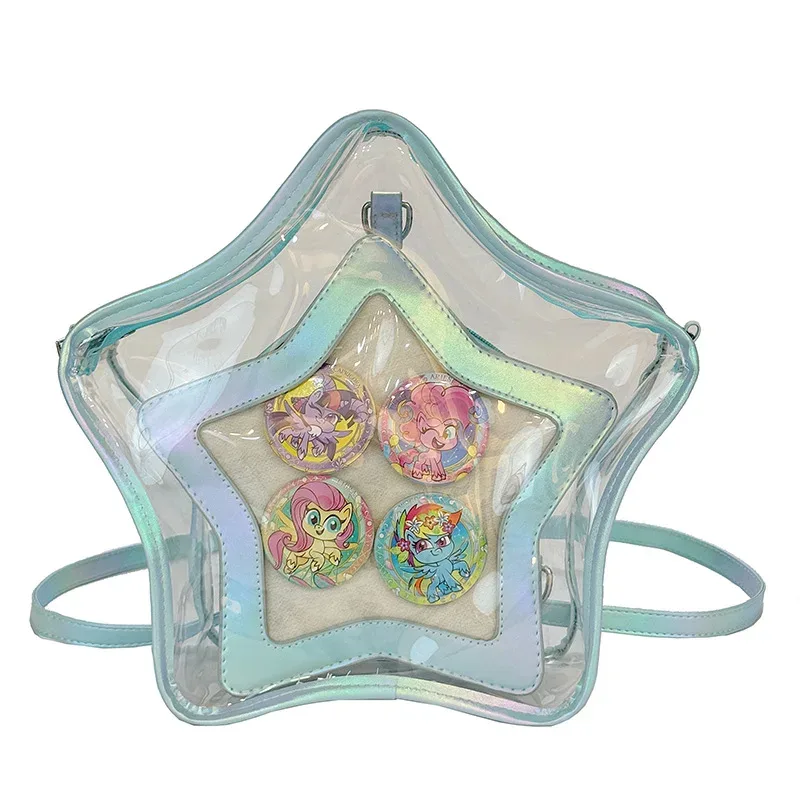 transparent étoile ita mochila épaule mochilas mujer multi-fonction sac sac à dos décontracté japon doux cool filles sacs pour femme
