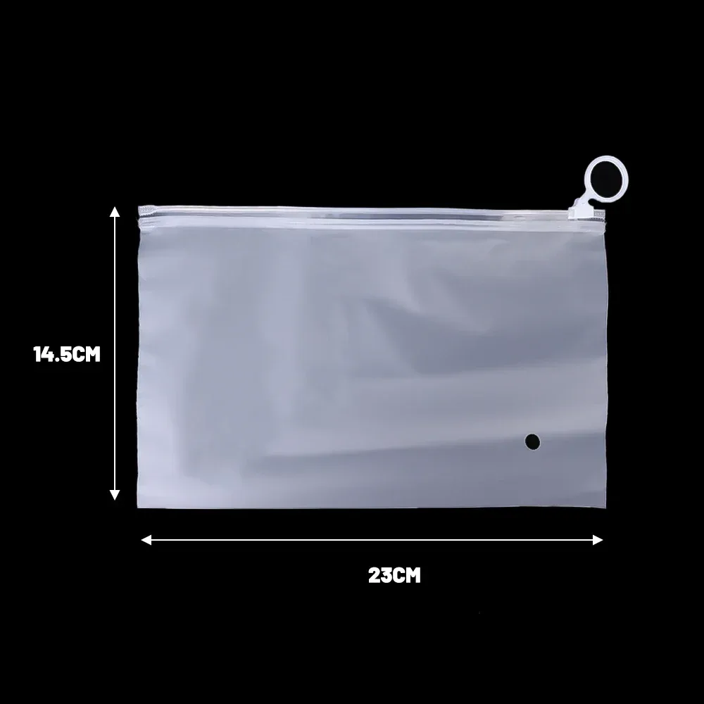 sac de rangement de voyage en plastique transparent givré, 10 pièces, sac étanche personnalisé avec fermeture éclair, sacs portables mats auto-scellants
