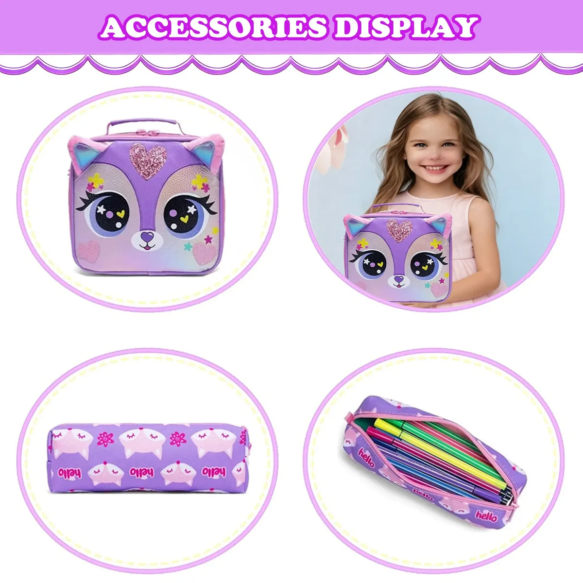 sac à dos à roulettes pour filles, ensemble de sacs d'école à roulettes, valise de voyage pour élèves du primaire, sac à dos trolley mignon avec roulettes