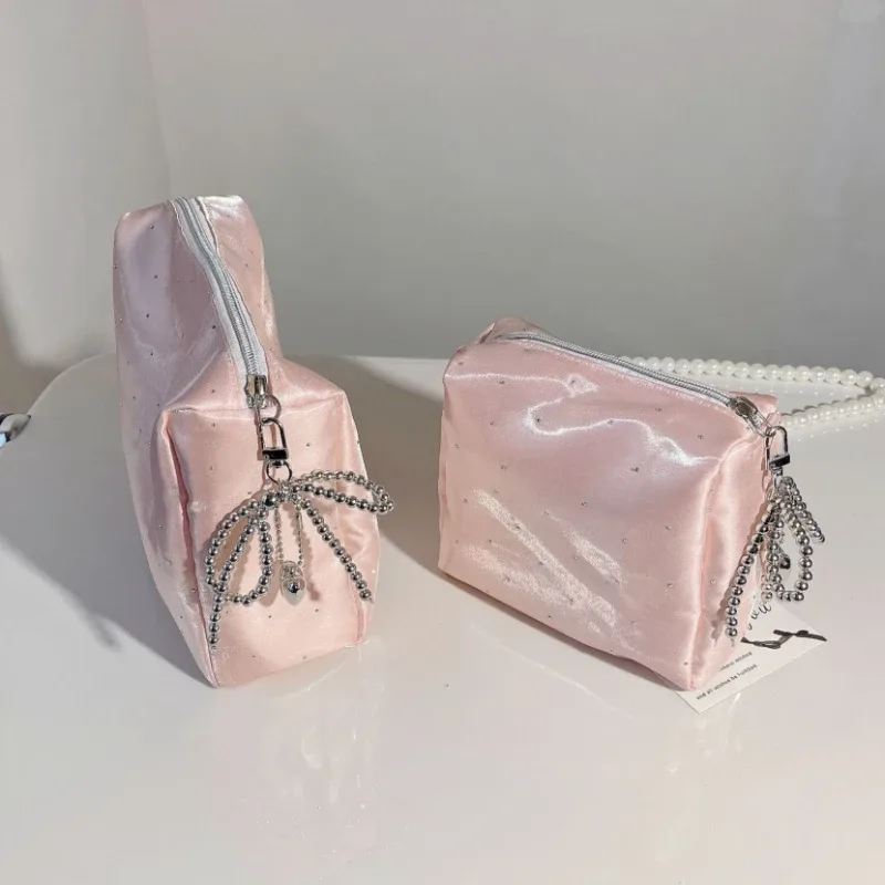 nouvelle mode femmes petit sac de maquillage organisateur de voyage sac à main cosmétique pochette filles mignon carré fermeture éclair portefeuille sacs