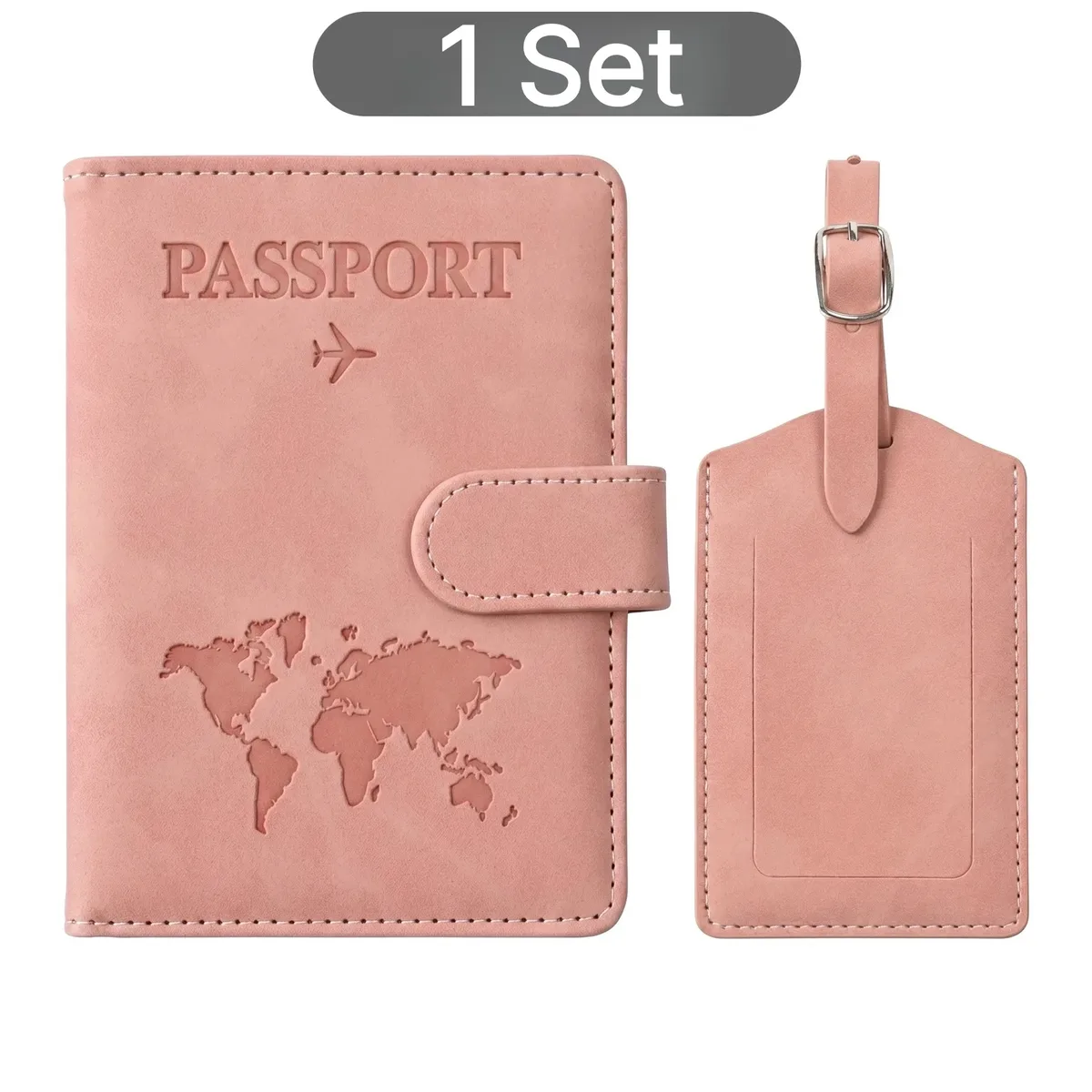 porte-passeport anti-rfid en cuir pu résistant à l'eau avec fentes pour cartes sim pour femmes, idéal pour les vacances en famille ou comme cadeau de mariage