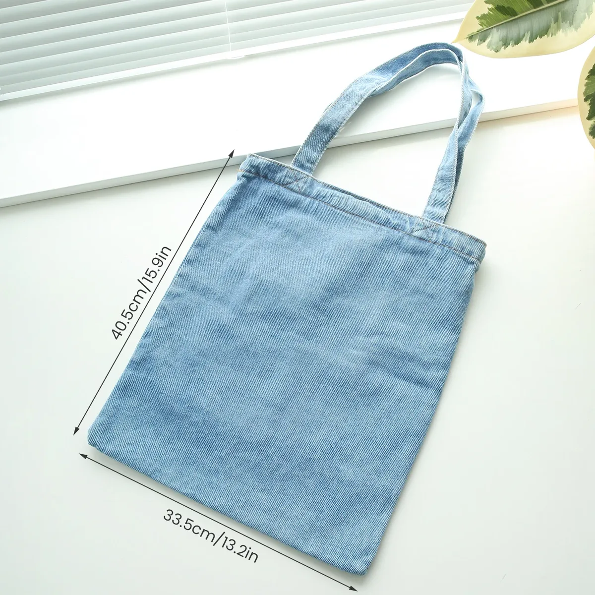 sac fourre-tout personnalisable avec broderie personnalisée, sac en jean pour fille, broderie pour demoiselle d'honneur, sac à bandoulière grande capacité, cadeau personnalisé