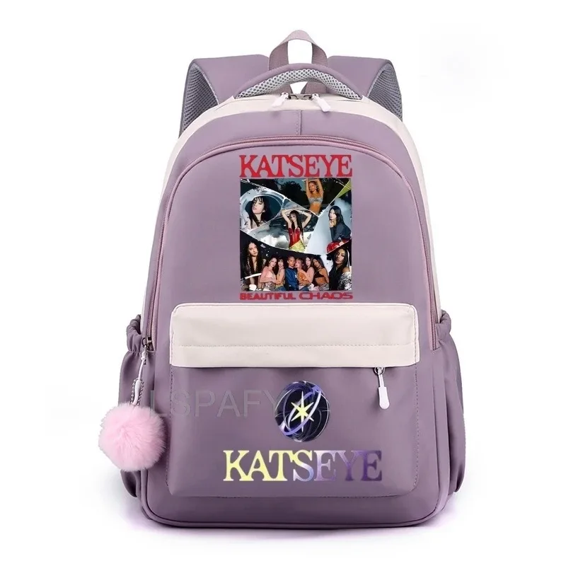 sac à dos pour ordinateur portable katseye funny teenager, sac d'école en toile cool pour femmes, sacs à dos d'étudiant de haute qualité, sac d'école tendance pour filles