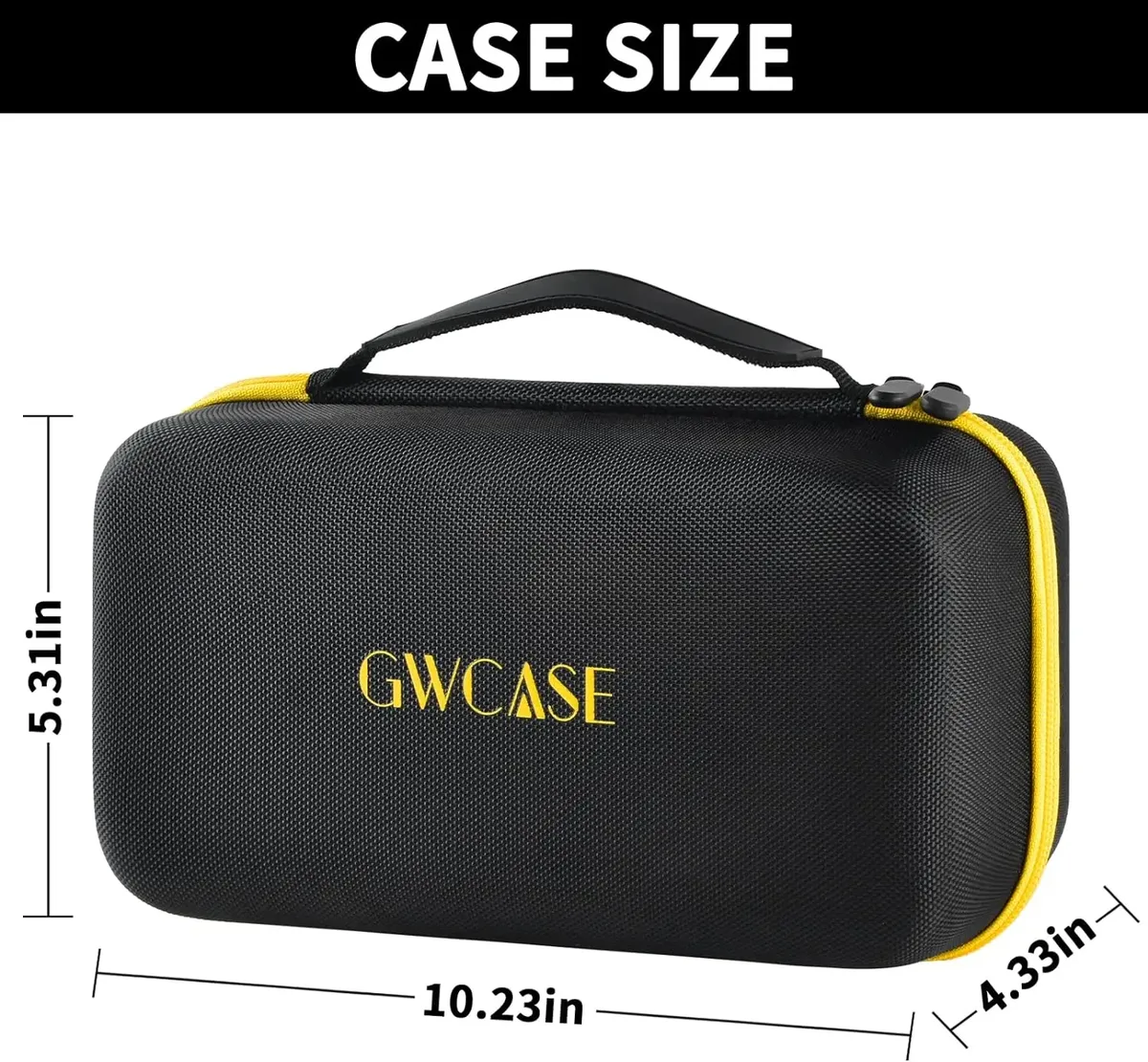 étui de transport rigide en eva compatible avec l'imprimante d'étiquettes portable brady m210 / bmp21-plus / m210-lab, sac de rangement portable