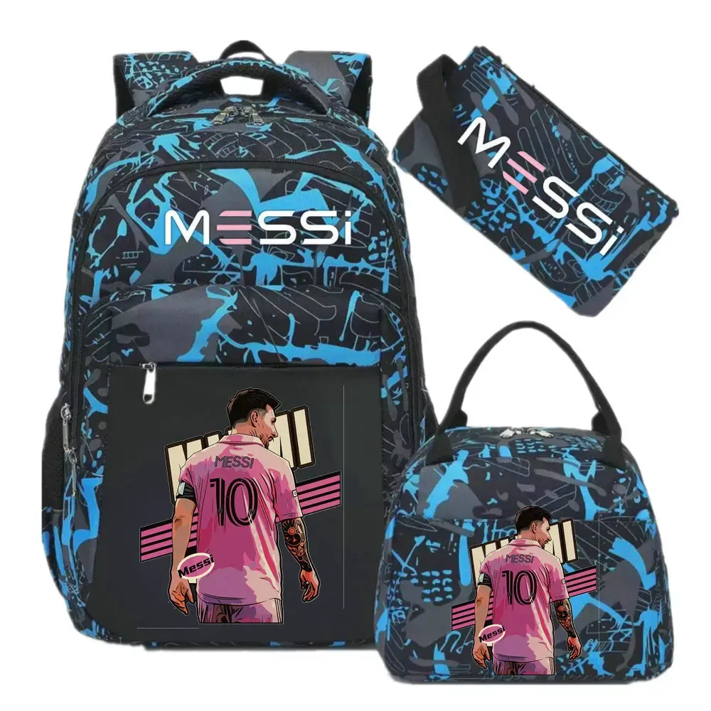 sac à dos imprimé messi, sac à dos de sport, de football, décontracté, pour femmes et hommes, sacs d'école harajuku, sacs d'école pour femmes et hommes, mochilas de voyage