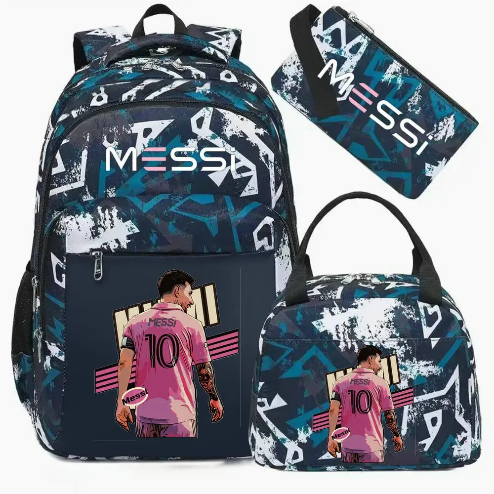 sac à dos imprimé messi, sac à dos de sport, de football, décontracté, pour femmes et hommes, sacs d'école harajuku, sacs d'école pour femmes et hommes, mochilas de voyage