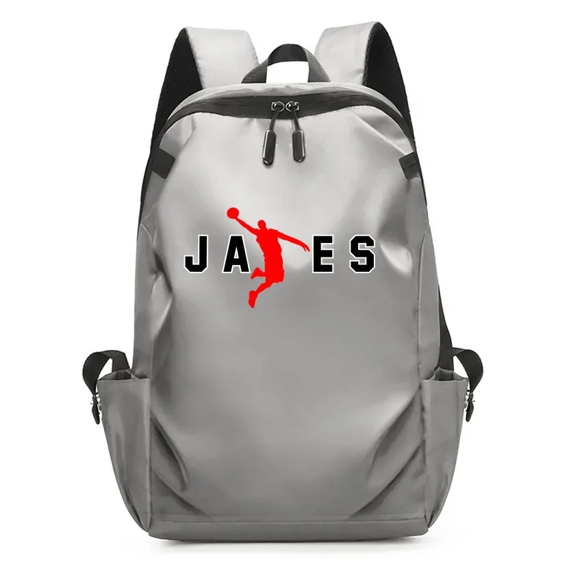 sac à dos en toile imprimée avec motif de lettre et numéro 23, sac d'école pour étudiants, sac à dos pour ordinateur portable, grande capacité, mode garçon et fille, albanes