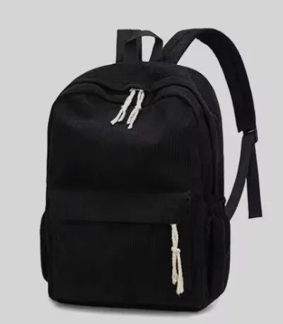 sac à dos scolaire personnalisé 2026 nouvelle mode en velours côtelé avec fermeture éclair lisse, nom unique, grande capacité, sac à dos de voyage, sac à dos de randonnée